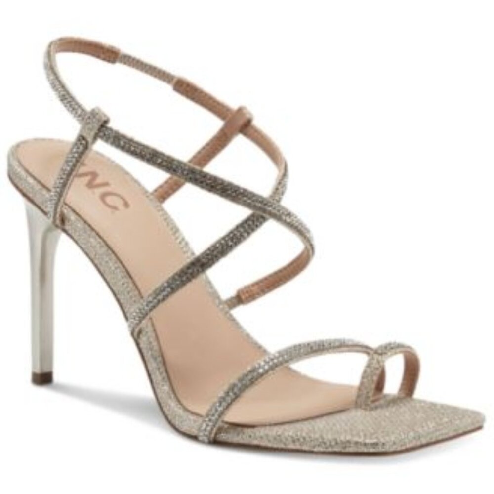 INC-MMG International Concepts Arti Strappy Dress Sandals Champagne 7M